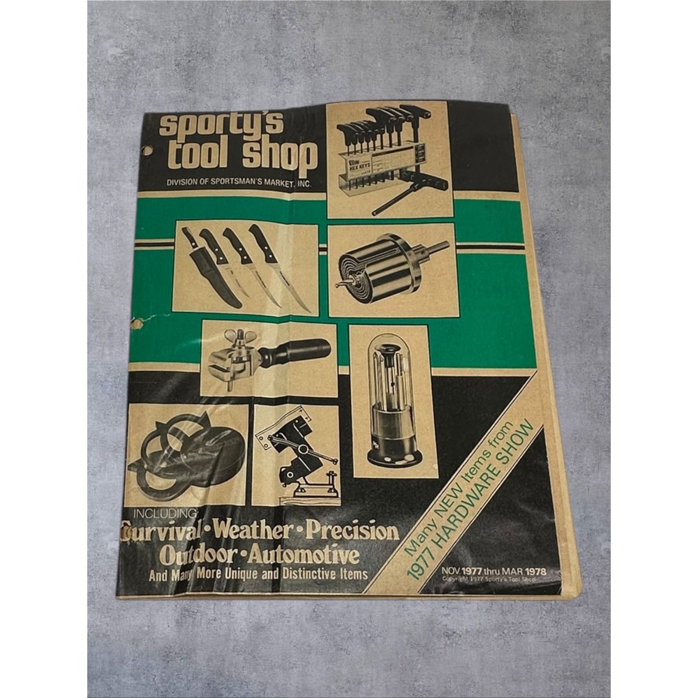 Sportys Tool Shop Catalog Nov 1977 Mar 1978 Vintage Hardware Puma Wilkinson